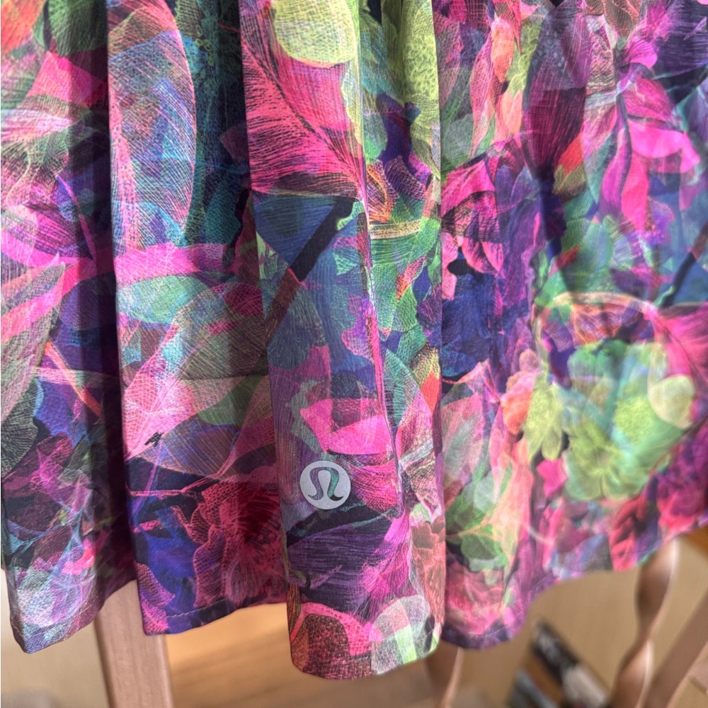 Lululemon Floral Mini Skirt in Pink, Green, Blue, Purple